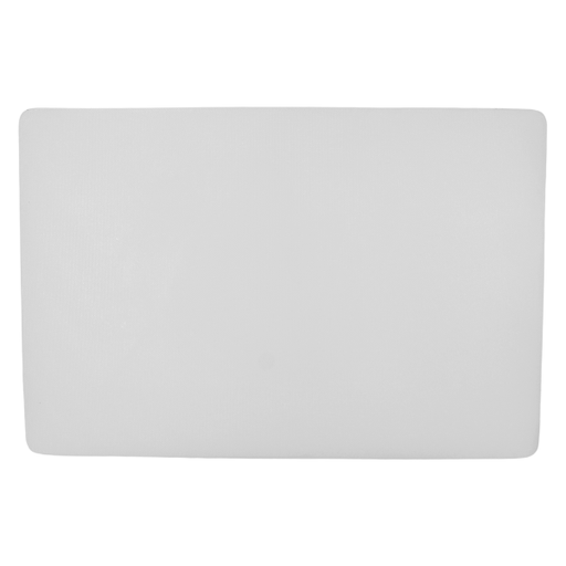 [1162886] Tabla para picar de plástico blanco 45X30X2.54 cm / 12"X18"X1"@