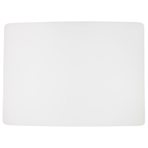 [1162897] Tabla para picar de plástico blanco 45x60x1.27 cm / 18"x24"x1/2"@