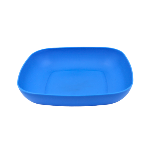 [1489120] Plato hondo cuadrado azul@