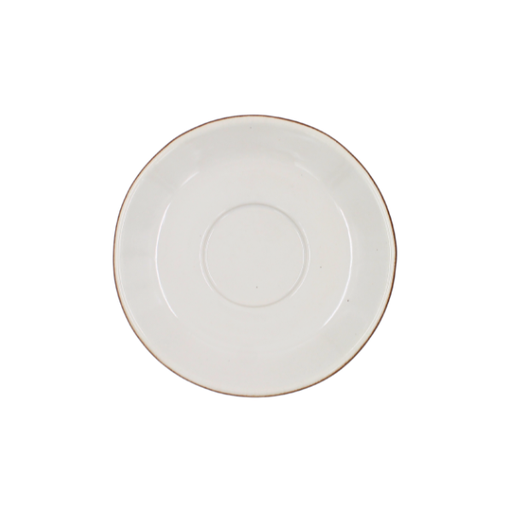 [16160227] Plato jumbo 6 1/2" Café chocolate/Blanco 17.5 cm