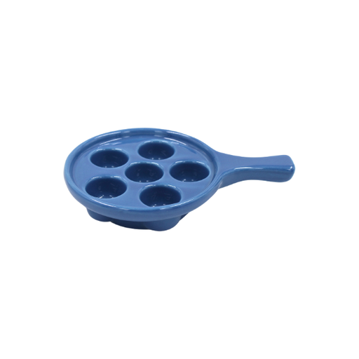 [16160230] Plato caracoles azul americano 19.5 cm