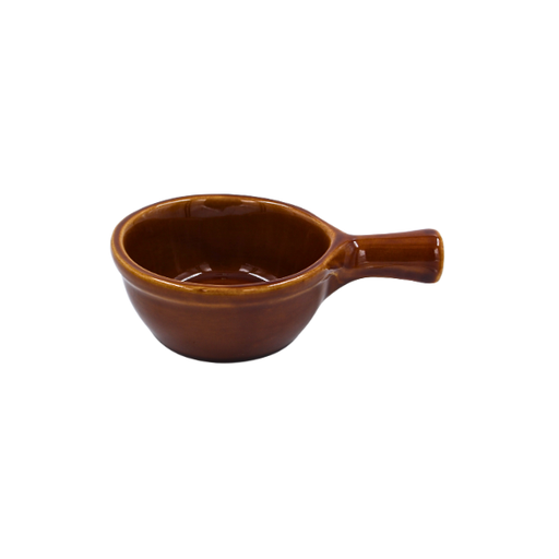 [16160311] Tazon de Sopa con Asa 10 oz Marrón Laredo 18 cm