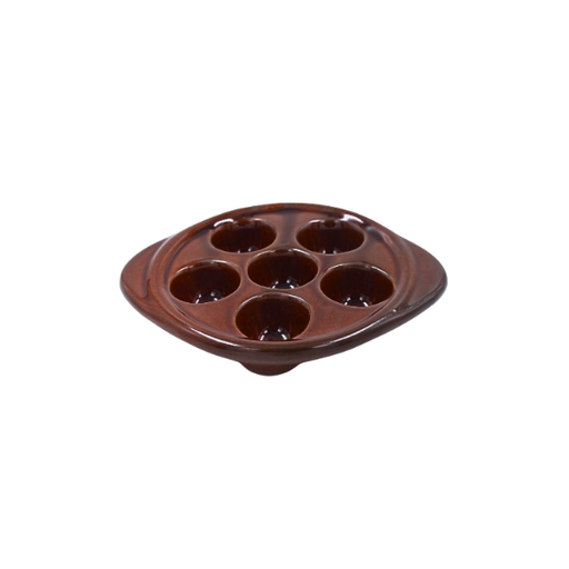[16160390] Plato caracoles Marrón Laredo 17 cm