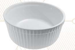 [16160456] Ramekin Estriado 2 oz Carmesi