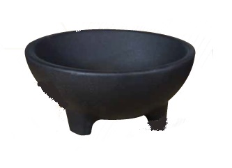 [16160669] Molcajete 28 Oz. Salsa / Negro Medio