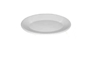 [16160758] Platon Oval De 7.25 Pulg 18Cm Blanco