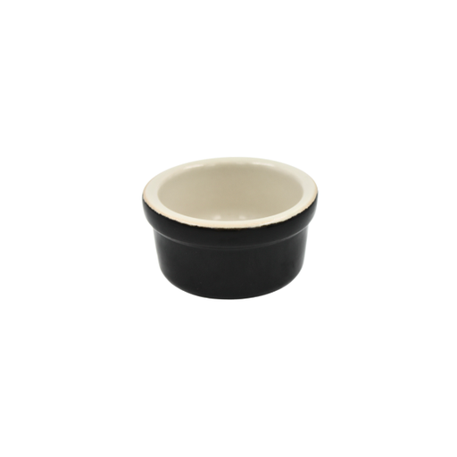 [16160768] Ramekin 2.5 oz. negro / blanco