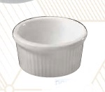 [16160790] Ramekin Estriado 2.5 Oz. Ultra Blanco