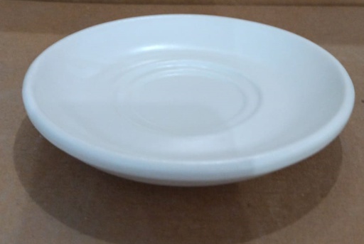 [16160957] Plato Para Taza Capuchino Apilable De 5 Pul. 13 Cm Blanco Mate