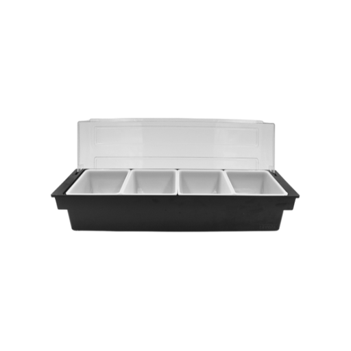 [1162973] Caja para condimentos de plástico 4 compartimientos@