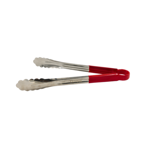 [11621020] Pinza acero inoxidable con cubierta de plástico rojo 12"@ (16)