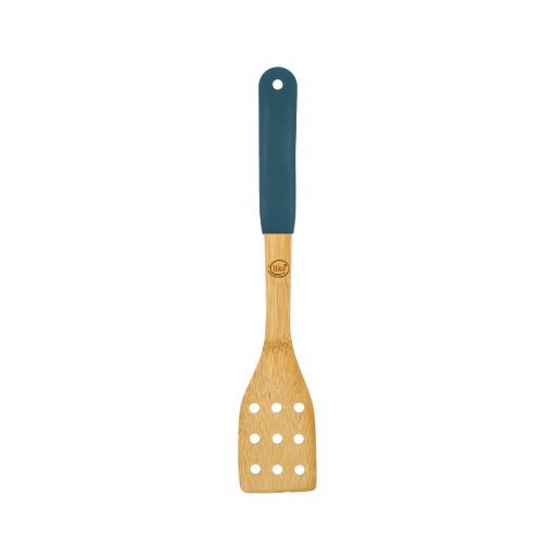 [1072842] Volteador calado bambú mango silicona azul@