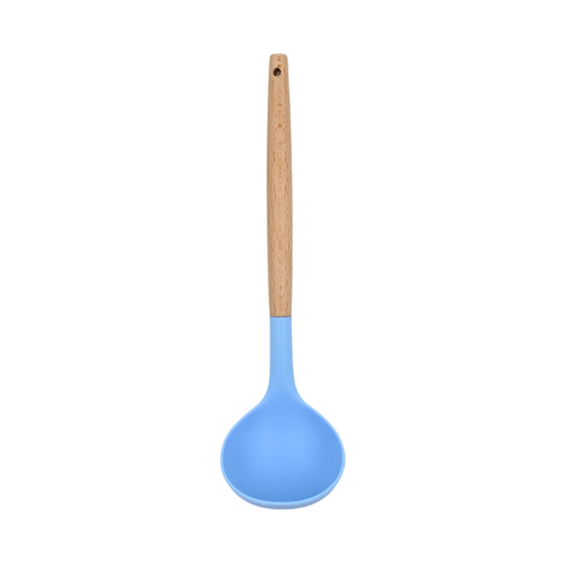 [9990003] Cucharon Rosa-Azul con mango de madera y punta de silicón@