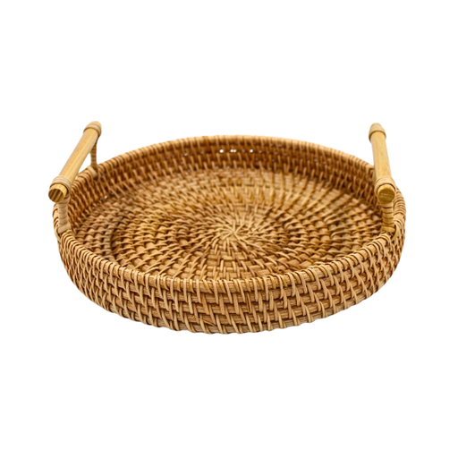 [9990051] Bandeja de servicio de ratán 22 cm @