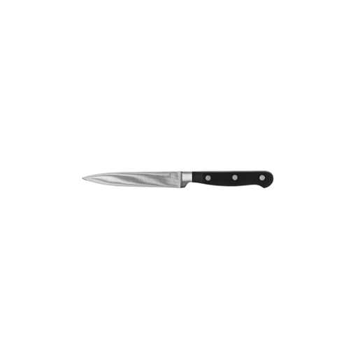 [9990059] Cuchillo multiusos filo liso 5”Hoja de acero completa, mango ABS, triple remache@