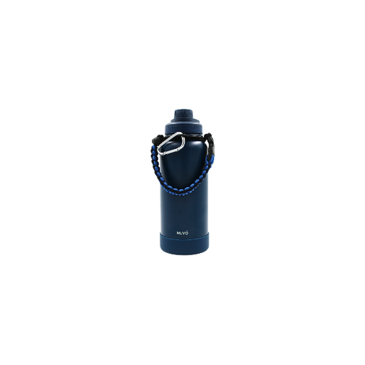 [5872120] Termo Doble Pared De Acero Azul Insulado 1 L @
