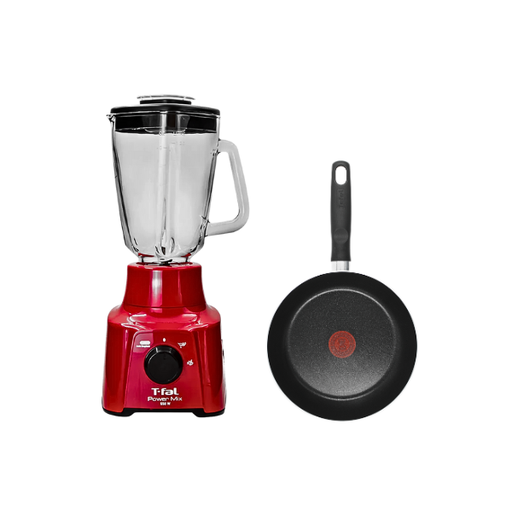 [11901426] Set Licuadora Power Mix Roja 2 Vel+ Sartén 20 cm(One Shot)