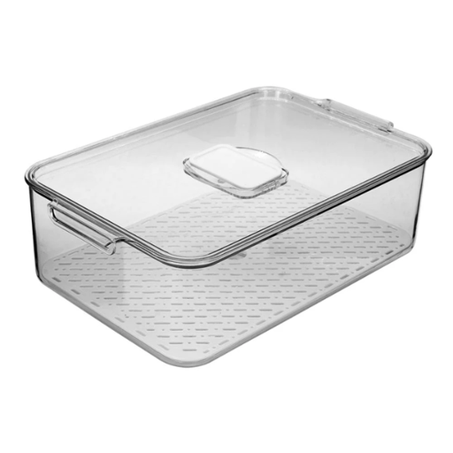 [9990238] Contenedor para refrigerador de plástico con tapa 33 x 21.5 x 10 cm  (12)