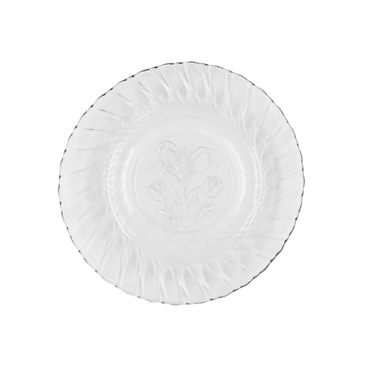 [1022231] Plato hondo Tulipán, cristalino