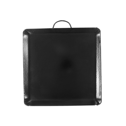 [1240120] Comal cuadrado 30 cm con asa de alambrón