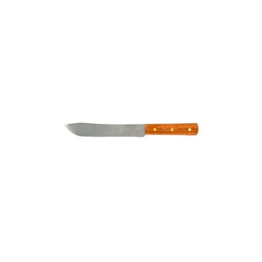 [1435119] Cuchillo de cocina con mango de madera 8"