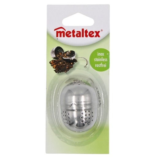 [249011] Esferita para té de acero inoxidable con cadena&