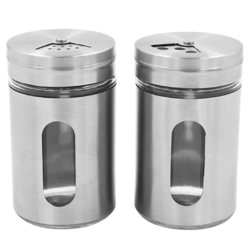 [1358161] Juego de Salero y Pimentero de acero inoxidable