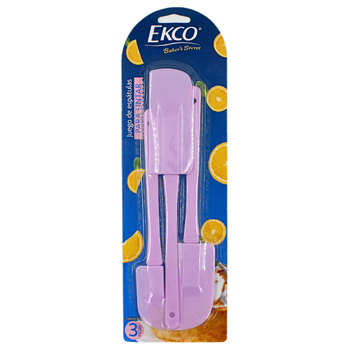 [1822242] Juego de 3 espátulas miserables de plástico para repostería