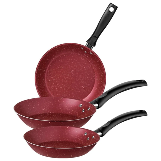 [5011319] Juego De 3 Sartenes Tramontina Turim Rojo