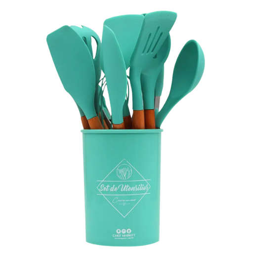 [1530419] Set De Utensilios De Cocina con base 11 piezas