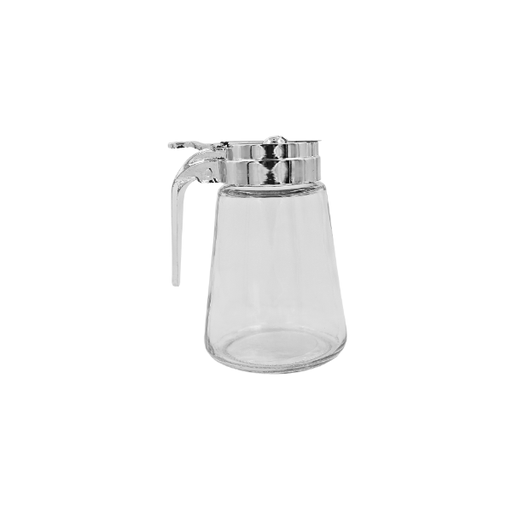 [1332283] Mielera de vidrio c/tapa cromada y cortador 280 ml