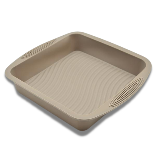 [1426158] Molde Cuadrado De Silicón 21cm Beige Press(BAJA)