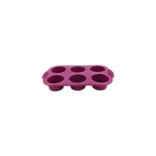 [1426171] Molde de silicón para 6 cupcakes morado