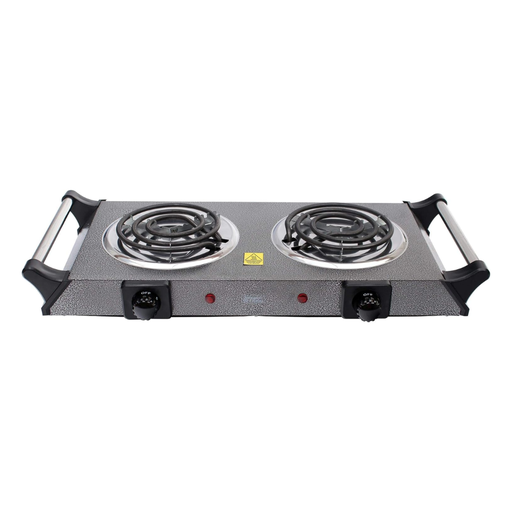 [1240150] Parrilla eléctrica 2 resistencias gris Super Flama