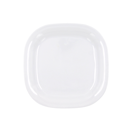 [1162530] Plato cuadrado 8 pulgadas melamina blanca Tavola