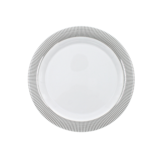 [1284316] Plato extendido 8" 20 cm melamina Premium Elegantza Gris