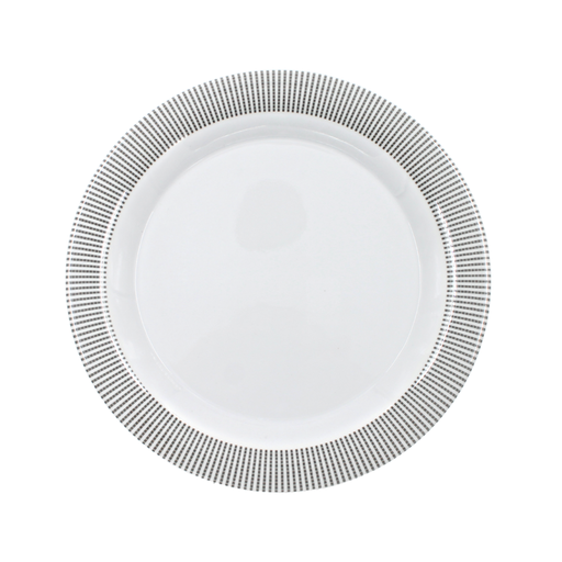 [1284317] Plato extendido 9" 23 cm melamina Premium Elegantza Gris