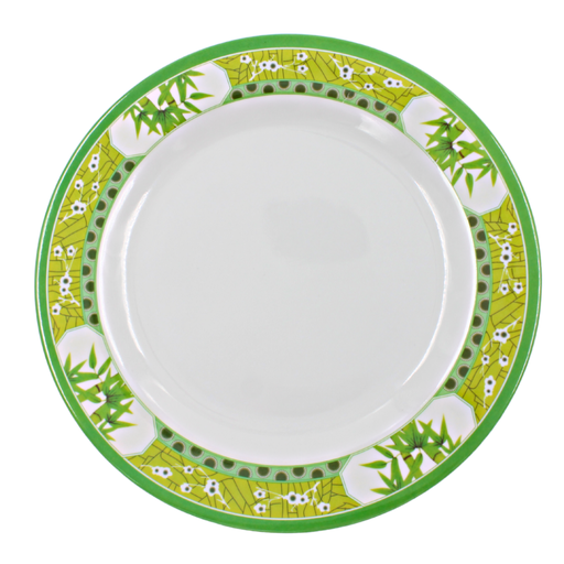 [1284139] Plato Trinche 11" 28 cm melamina Bambú Verde Clorofila