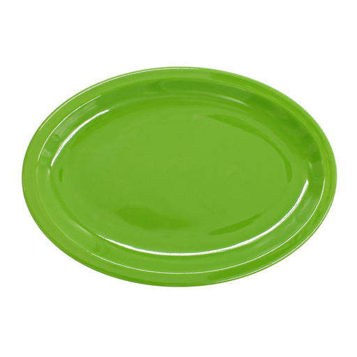 [1284226] Plato oval 11.5" 29 cm melamina verde