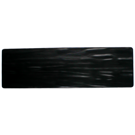 [1162626] Platón rectangular 52 x 16 cm melamina negra mate con textura