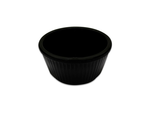 [1359617] Ramekin 4Oz Rayado Melamina Negra